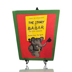 The Story of Babar The Little Elephant Hardcover Children's Book Club Edition